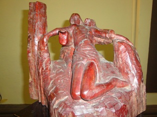 escultura roja